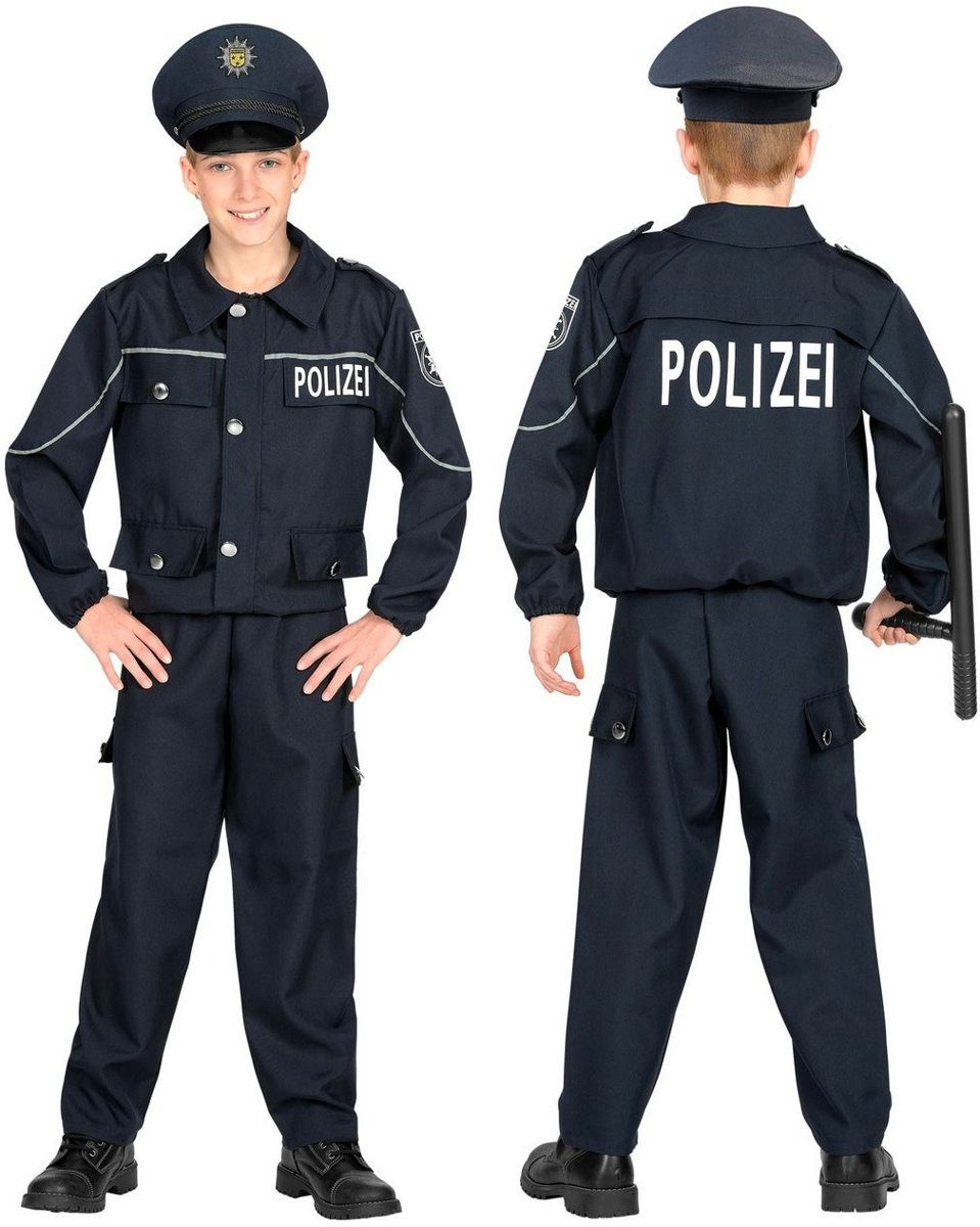 Politie & Detective Kostuum | Eins Zwei Polizei Straatagent Kind Kostuum | Maat 128 | Carnaval kostuum | Verkleedkleding